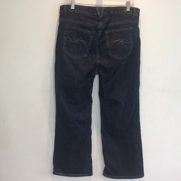 Tommy Hilfiger Dark Wash 5 pocket with logo Hope Jeans, bootcut size 16A - Picture 2 of 10
